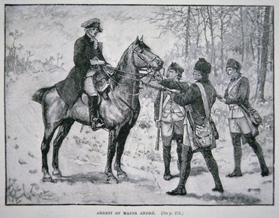 Zajetí majora Johna Andreho (litho) od School American