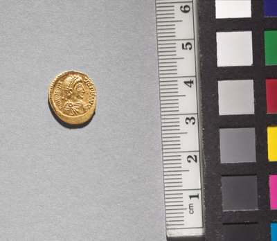Solidus of Arkadios (avers), 395-408 (zlato) (viz CVL 499735 pro rub) od School Byzantine