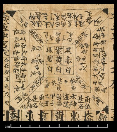 Almanach pro AD 978, Dunhuang Mogao, Čína, c.978 (inkoust na papíře) od School Chinese