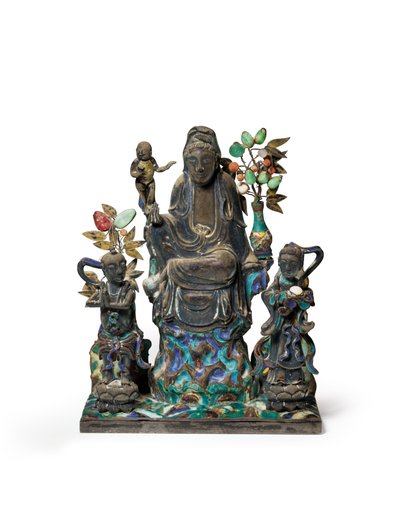 Buddhistická figurální skupina od School Chinese