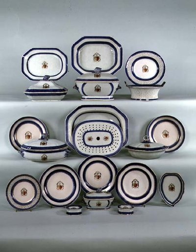 Chinese Export Dinner Service, c.1790 (keramika) od School Chinese