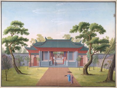 Chrám Honam – vstupní brána od School Chinese