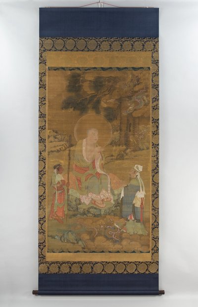 Lohan Summoning Dragons, dynastie Yuan nebo dynastie Ming od School Chinese