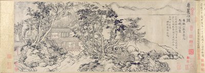 Ústup na úpatí Mt. Hui (inkoust na papíře) od School Chinese