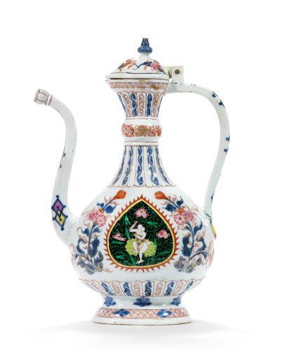 Rose-Imari džbán a kryt pro blízkovýchodní trh, druhá čtvrtina 18. století (keramika) od School Chinese