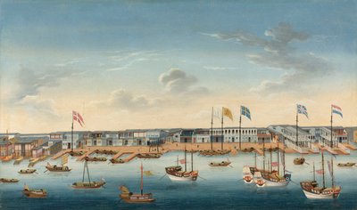 Hongs at Canton, c.1780 (olej na plátně) od School Chinese