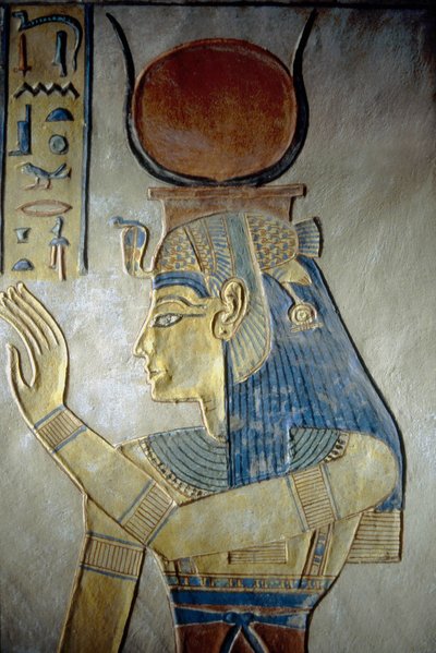 Luxor, Théby: Údolí královen. Hrobka syna Ramsese II., bohyně Isis. od School Egyptian