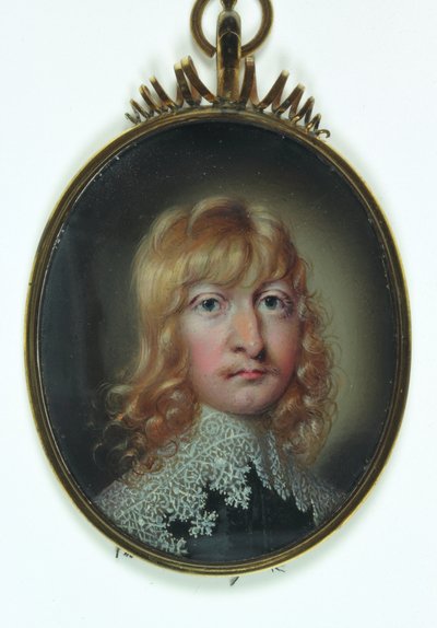 Gentleman jménem William Cavendish (akvarel na slonovině) od School English