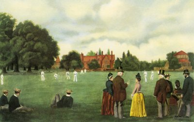 Big Side Cricket, Rugby School, Anglie, z knihy 