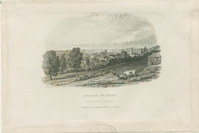 Burton-upon-Trent Bridge and Town: ocelorytina a [?19. století] (tisk) od School English