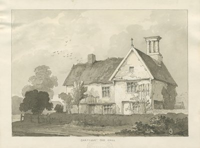 Chatcull Old Hall: kresba perem a lavírováním od School English
