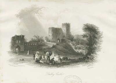 Dudley Castle - The Keep: ocelorytina (vinětace), nd [c 1841] (tisk) od School English