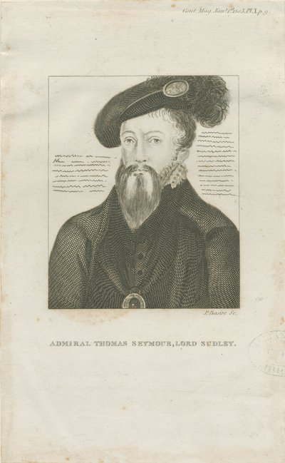 Hill Ridware - Portrét admirála Thomase Seymore, Lord Sudley: rytina, nd [c 1805] (tisk) od School English