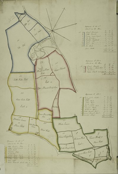 Mapa Willesden, Londýn (litho) od School English