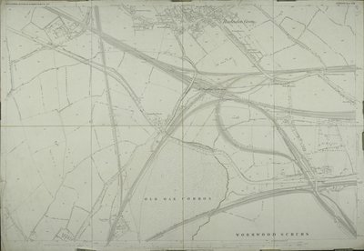 Mapa Willesden, Londýn (litho) od School English