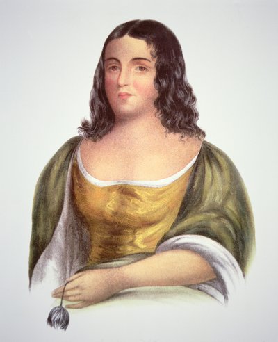 Pocahontas (asi 1595-1617) (barevné lito) od School English
