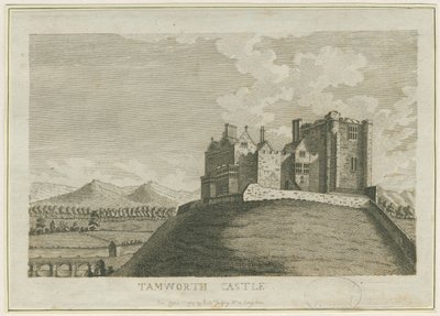 Hrad Tamworth: rytina, nd [c 1788] (tisk) od School English