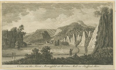Wetton - Manifold Valley: rytina a [konec 18. století] (tisk) od School English