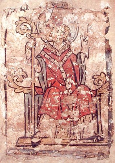 Svatý Lieven (freska) od School Flemish