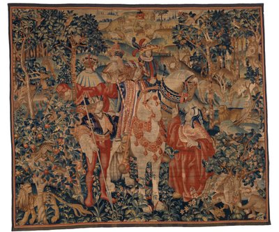 Tapiserie, Alexander a Diogenes, konec 15.-začátek 16. století (vlna a hedvábí) od School Franco Flemish