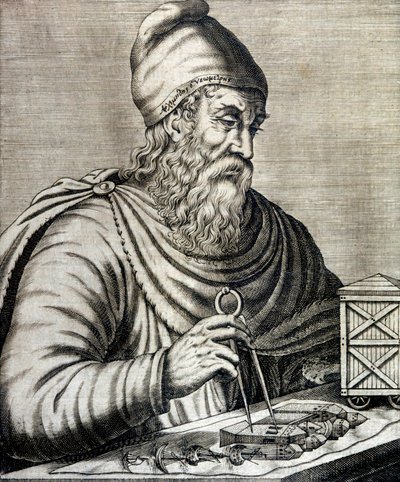 Archimedes (rytina) od School French