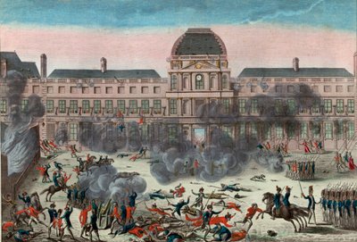 Útok na Tuileries od School French