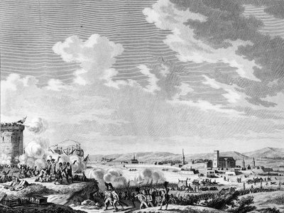 Francouzská revoluce a protirevoluční hnutí: Vítězství, které vyhráli Francouzi u Quiberonu 21. července 1795 proti roajalistům a armádě Velké Británie. Paříž, knihovna Ústavu dějin revoluce od School French