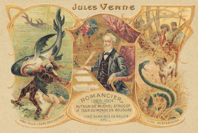 Jules Verne a jeho slavná díla (tisk) od School French
