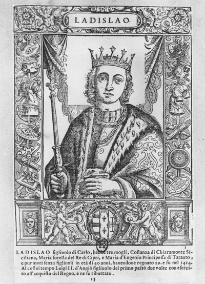 Ladislaus Magnanimous (rytina) od School French