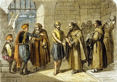 Miguel de Cervantes zachráněn otci vykoupení od School French