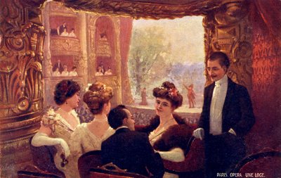 Pařížská opera (tisk) od School French
