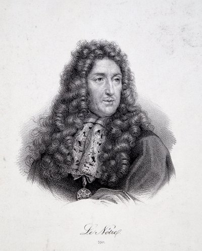 Portrét Andre Le Notre (Lenotre od School French