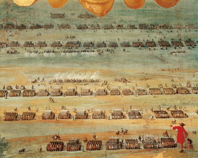 Třicetiletá válka: Bitva u Rocroi, detail od School French