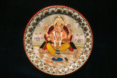 Pán Ganesh Ganpati miniatura malba na papíře od School Indian