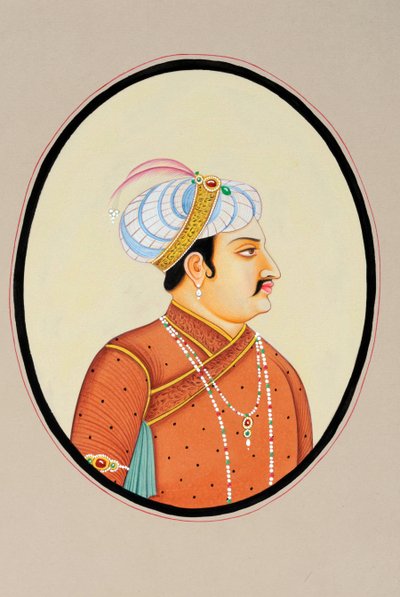 Miniatura mughalského císaře Džahángíra od School Indian