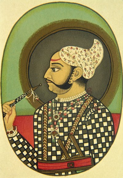 Portrét mahárádži Bundi Budh Singha, Indie od School Indian