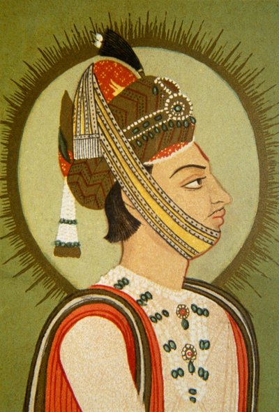 Portrét mahárádži Jaye Singha Iii, Džajpur, Rádžasthán, Indie od School Indian