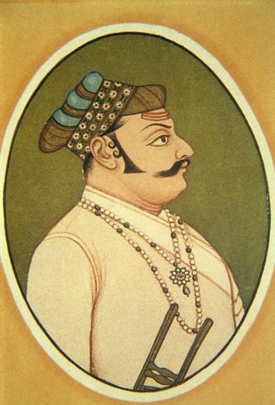 Portrét mahárádži Udai Singha, Udaipur, Rádžasthán, Indie od School Indian