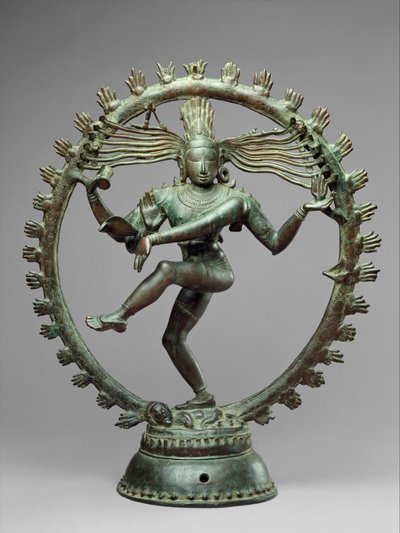 Shiva Nataraja, Lord of Dance, cca 11. století (měď) od School Indian