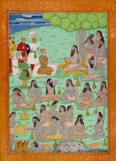 Suverénní a guruovský dvůr Shah Alem. Indické a perské miniatury v „Dějinách Indie od Tamertante po Orangreyb““ od Niccolo Manucciho (1638-1717). BN, Paříž. od School Indian