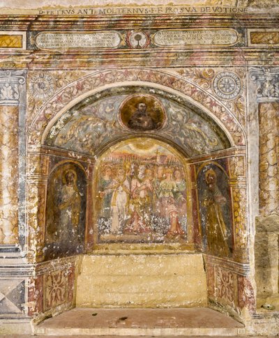Freska v kostele Santa Maria della Palomba od School Italian