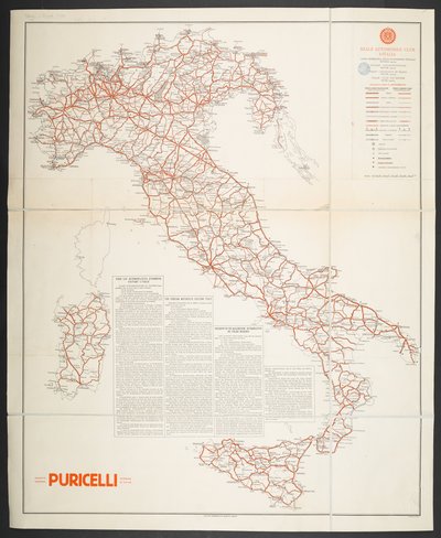Cestovní mapa Itálie, 