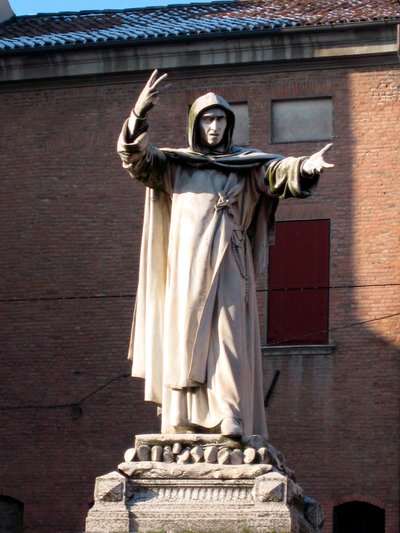 Socha Jerome Savonarola (Girolamo Savonarola od School Italian