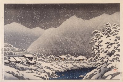 Údolí Hida v zimě (inkoust) od School Japanese