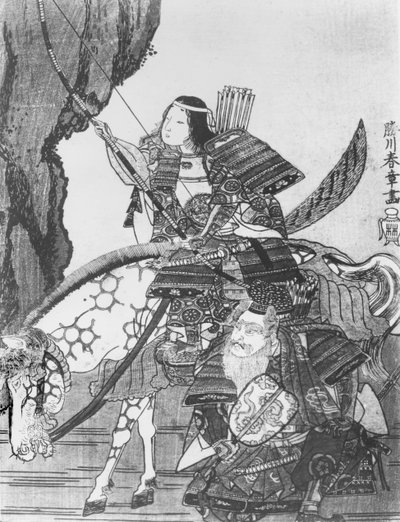 Jingo, japonská císařovna (litho) od Japanese School