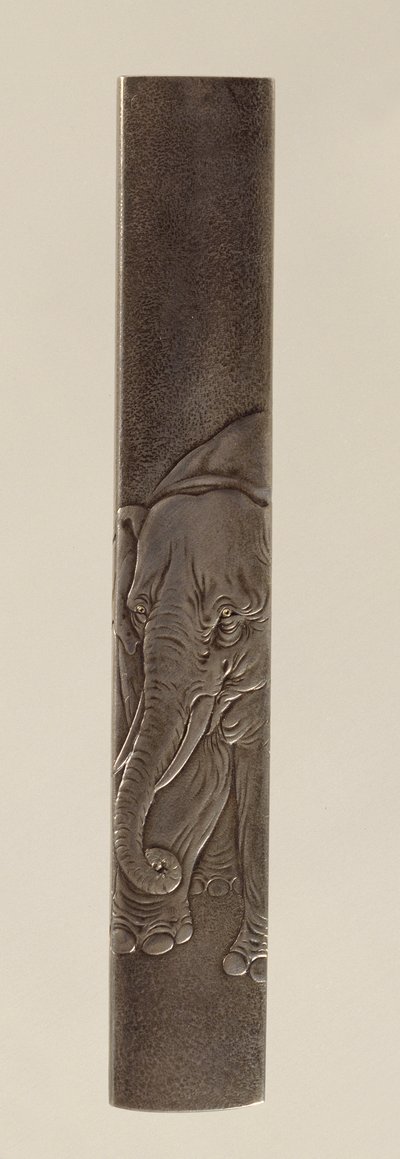 Kování meče, období Edo 1615-1868 (vykládaný bronz) (revers viz 142625) od Japanese School