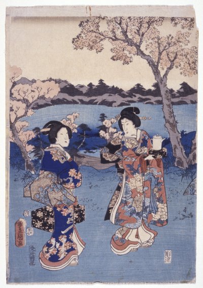 Bez názvu (barevný dřevoryt) od School Japanese
