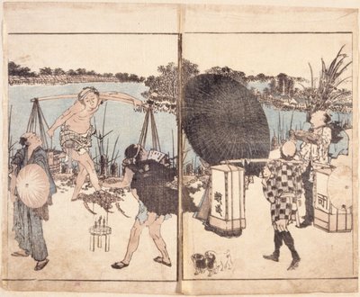 Untitled (Color Woodcut) od School Japanese