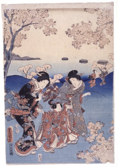 Bez názvu (barevný dřevoryt) od School Japanese