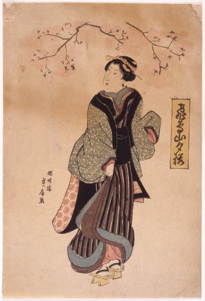 barevný dřevoryt (tuš) od School Japanese